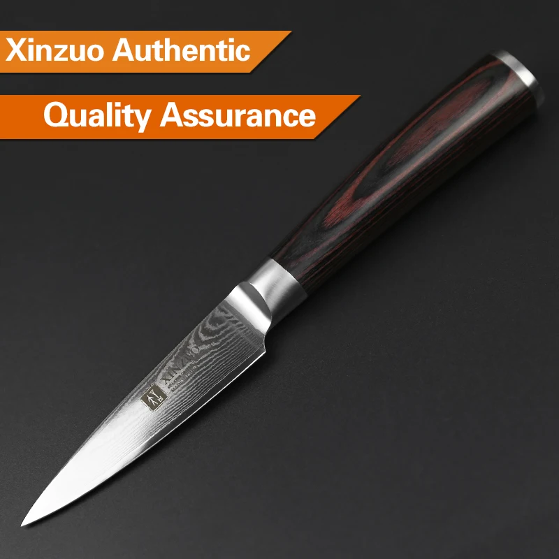  XINZUO 3 PCS Kitchen Cutlery Set Japanese Chef Santoku Fruit Knives Damascus Steel Kitchen Knife Pa - 32860858639