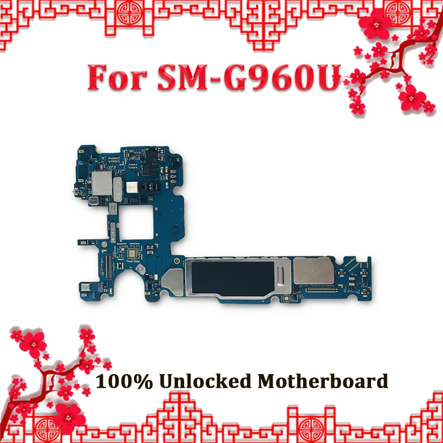 

Full Testing 100% Unlocked Motherboard Mainboard Logic Board For Samsung Galaxy S9 G960U Motherboard With Full Chips