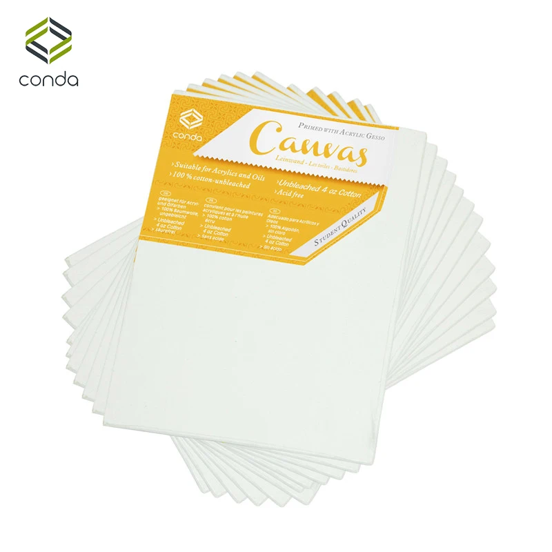 Холщовые панели CONDA 20x25 4 см 12 шт. в упаковке холст без кислоты доска для живописи