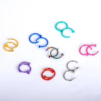 

New explosion ear ear bone needle male and female supplier small section stainless steel C-shaped nose ring