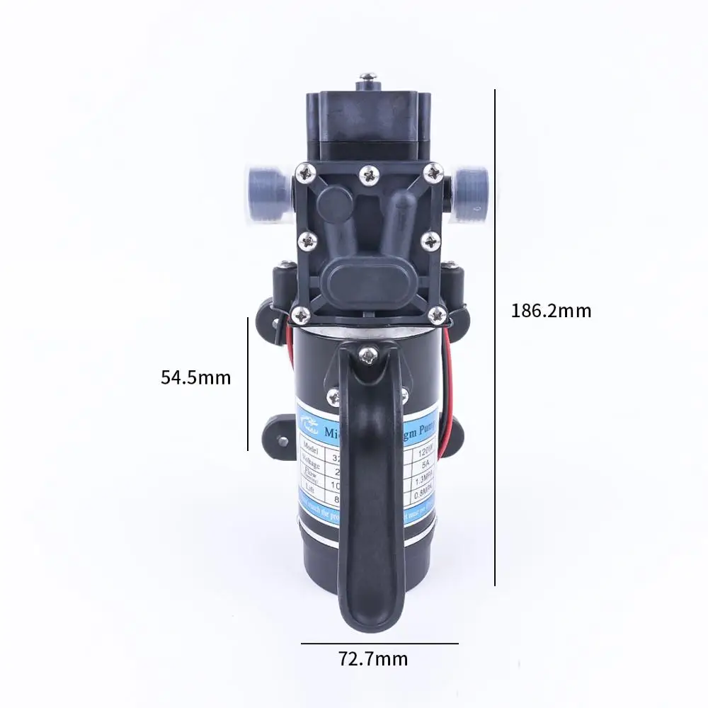 24V 120W 24V 120W 130PSI 10L/мин для сада с автоматическим переключателем электрическая водяная пленка высокого Давление самовсасывающий насос - Напряжение: 24V 120W