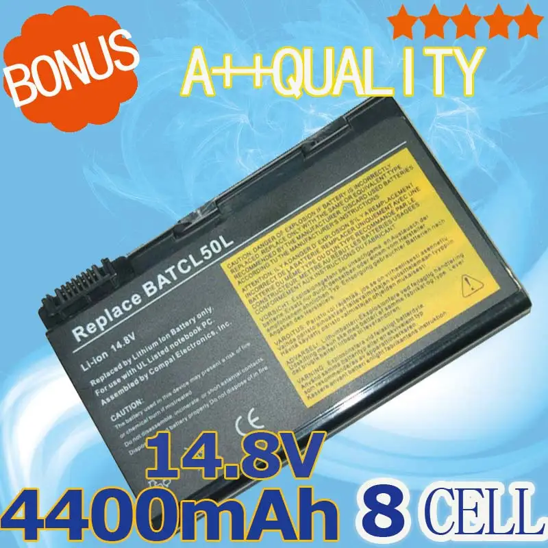 

8 cells Laptop Battery for AcerBATCL50L BATCL50L4 BT.00803.005 BT.3506.001 BT.T3504.001 BT.T3506.001 LC.BTP00.004 LC.BTP04.001