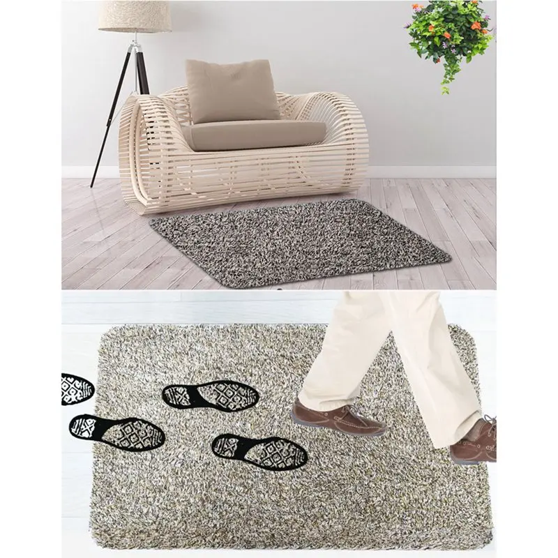 Pet Dog Foot Cleaning Anti slip PVC Back Door Mat Pet Cat Indoor