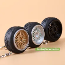 Модный BS дизайн ступицы пластик A050 гоночная шина обод колеса с шиной брелок для ключей кулон авто аксессуары цепочки для ключей