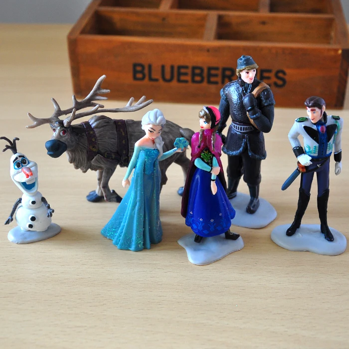 Disney Princess Toys 6pcs/Lot 5-11cm Frozen Snow Queen Elsa Anna Olaf Sven Kristoff Pvc Action Figure Doll For Kids Gift Disney Princess Toys 6pcs/Lot 5-11cm Frozen Snow Queen Elsa Anna Olaf Sven Kristoff Pvc Action Figure Doll For Kids Gift