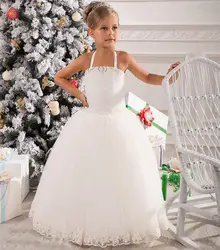 Новый повод бисером Кружево край платье с цветочным узором для девочек Обувь для девочек День рождения платье принцессы причастия Любой