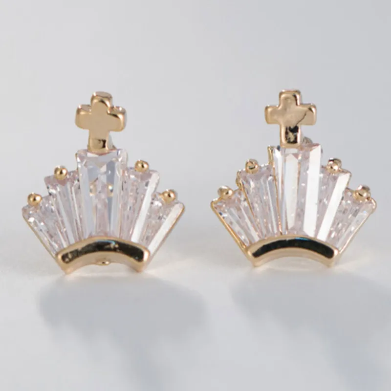 Buy Classic Europe King's Crown Stud Earring with