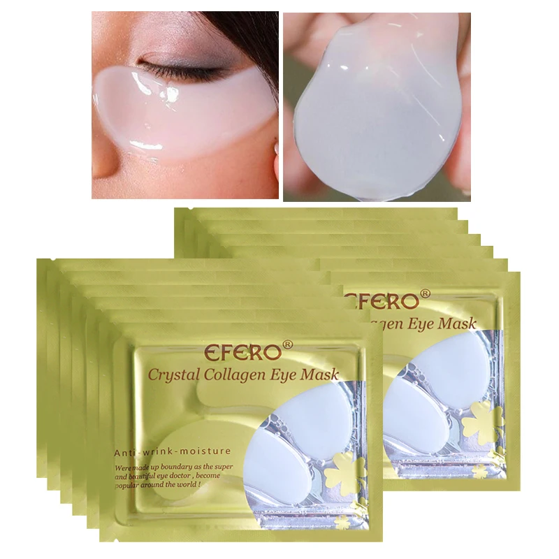 

1/5/8/10Pair Collagen Eye Mask Moisturizing Hydrogel Eye Patch Crystal Eye Masks Dark Circles Remover Patches Under the Eye Care