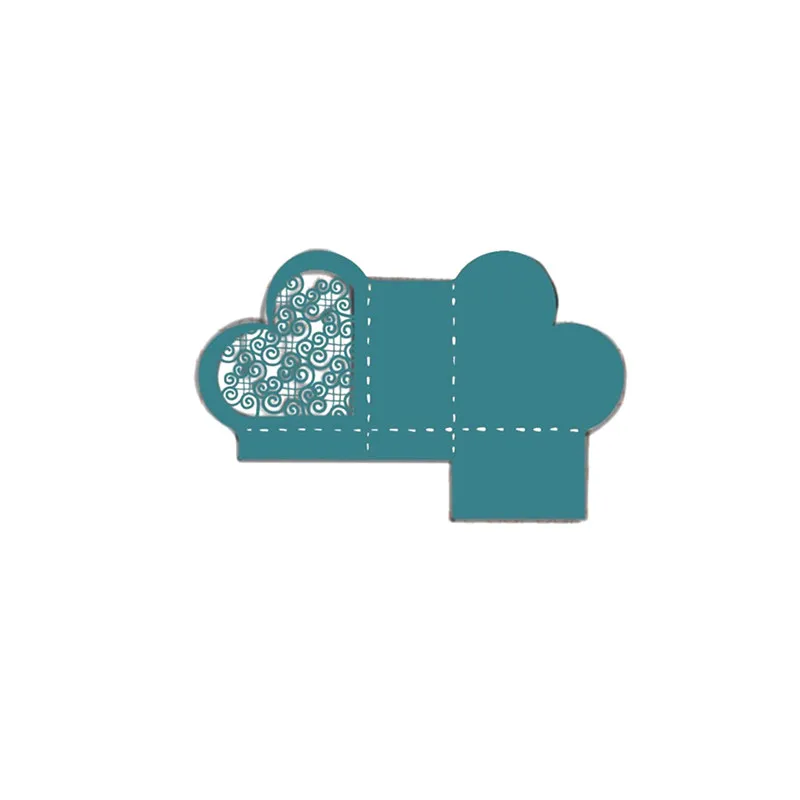 

Naifumodo Cuts Dies Heart Box Candy Hollow Metal Cutting for DIY Scrapbooking Craft Card Embossing Die Cut New Stencil