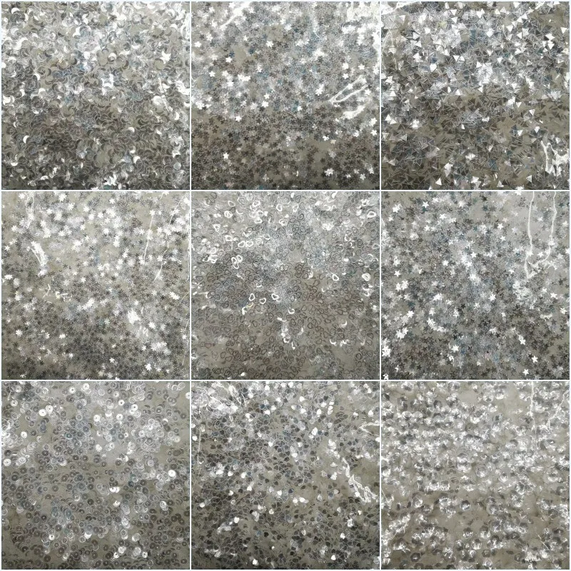 

Crystal Transparent Sequin Star Heart Snowflake Shape PVC Loose Sequins Paillettes for DIY Crafts Sewing Garment Accessories 20g