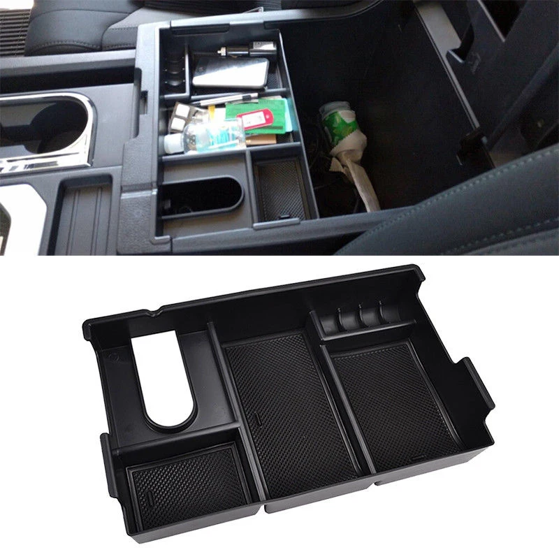 

Car Front Center Console Armrest Storage Holder Box For Toyota Tundra 2014-2018