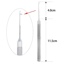 Neitsi, новинка, 5 комплектов, металлические крюковые иглы, 3 шт., вентилируемые иглы+ 1 шт., металлический держатель, инструменты для волос, для кольца, для наращивания волос