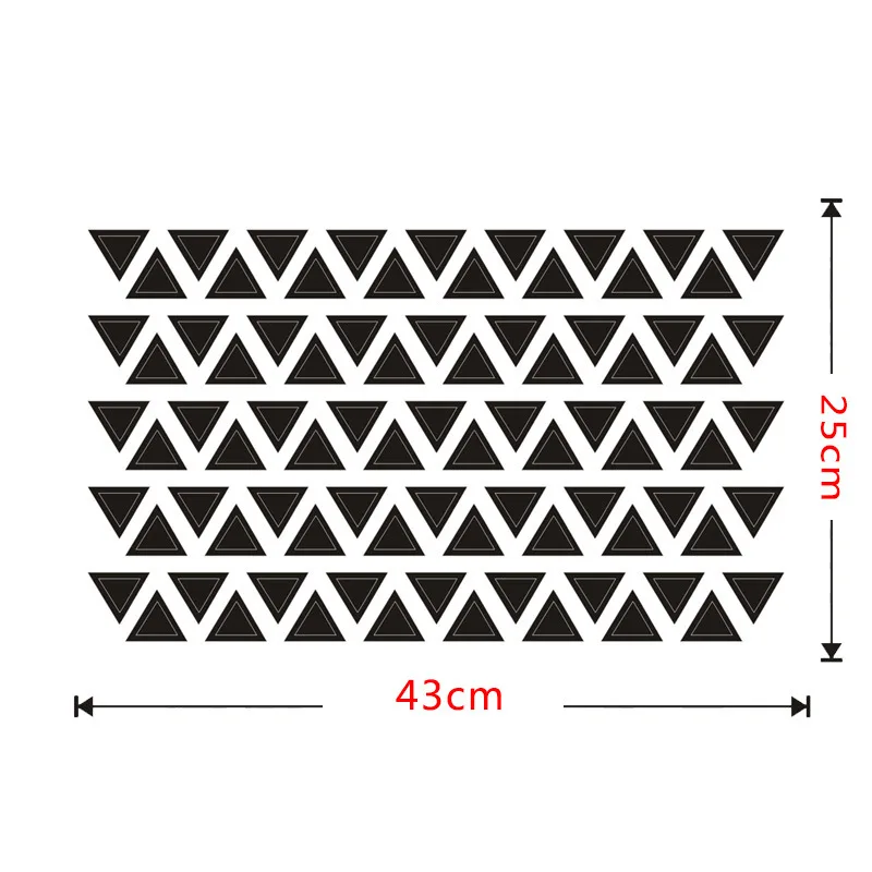 Tofok 170 шт./компл. мультфильм Треугольники Ins стены Стикеры с возможностью креативного самостоятельного выбора между винил Гостиная детская комната декоративная настенная наклейка для детской комнаты наклейка