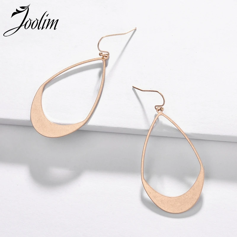 

Joolim Jewelry Wholesale Simple Cutout Metal Waterdrop Dangle Earring