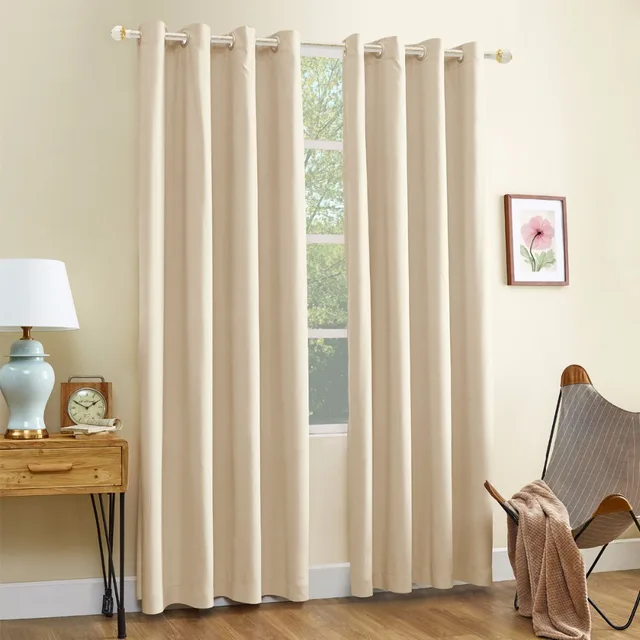 thermal beige window curtain with lining high blinds curtains for custom size curtains