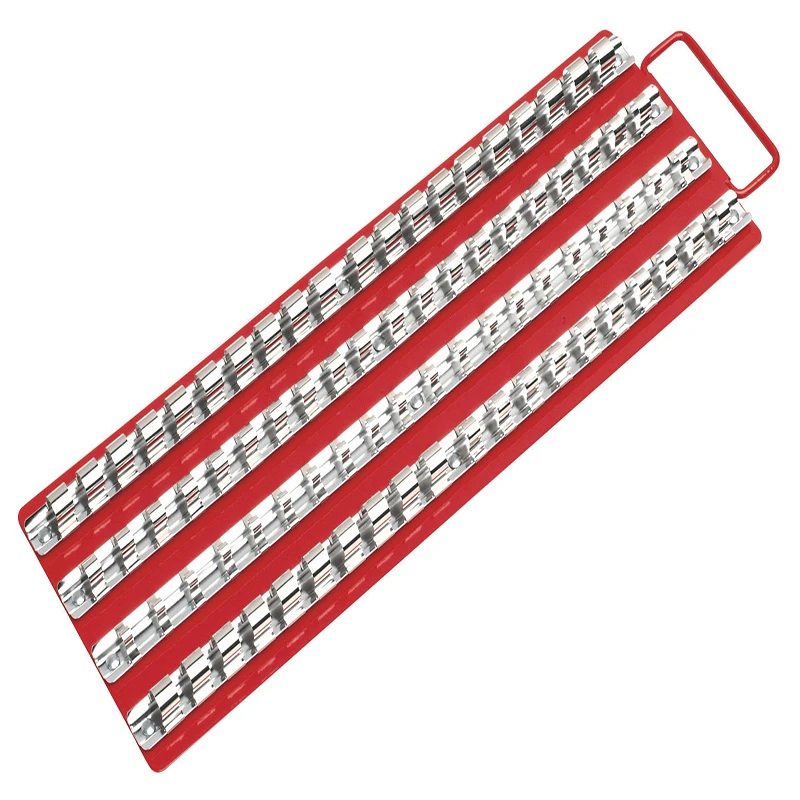 

G1 80pc Socket Rack Tray Holder Metal Rail for 1/4" 3/8" 1/2" inch Drive Sets