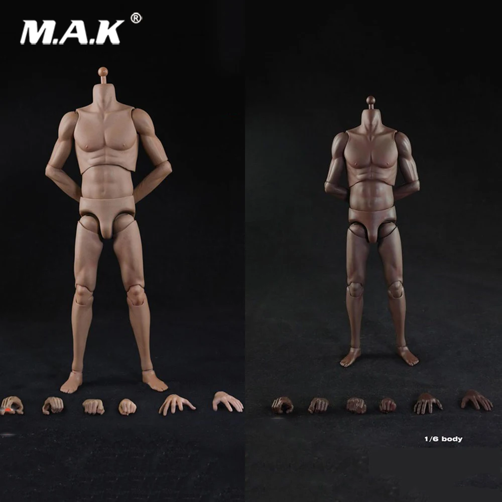 

1/6 Scale Male Body Super Sports Light Skin/Dark Skin Slim Body for 1:6 Basketball Player Head