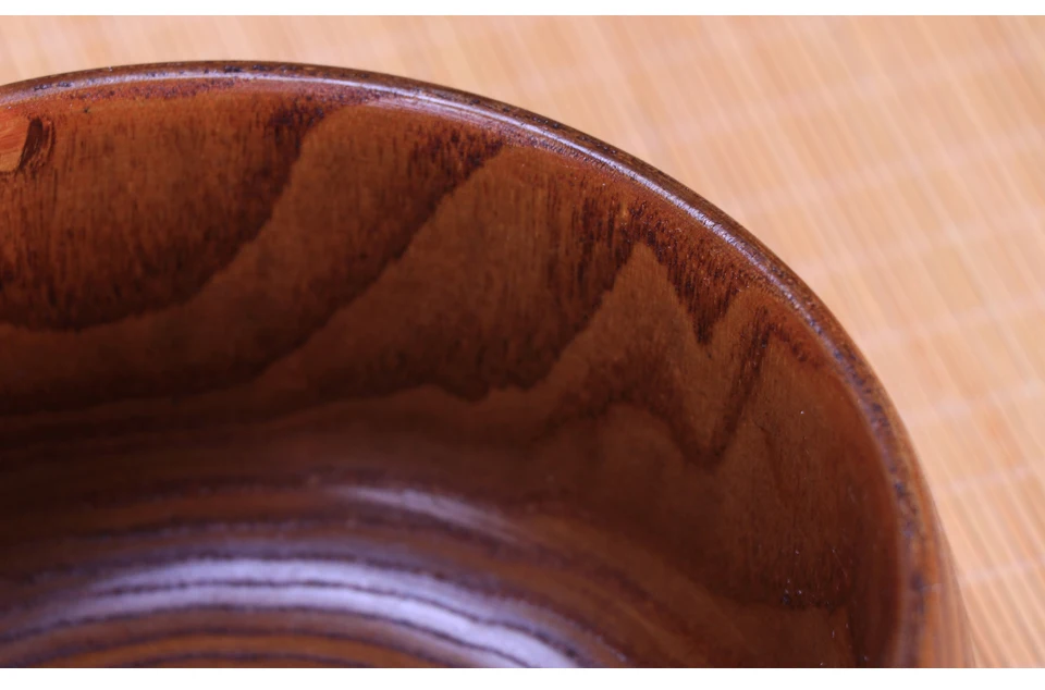 Большая миска дерево tigela ручной работы Здоровое питание контейнеры ужин винтажные салат rice японский стиль посуда лапша