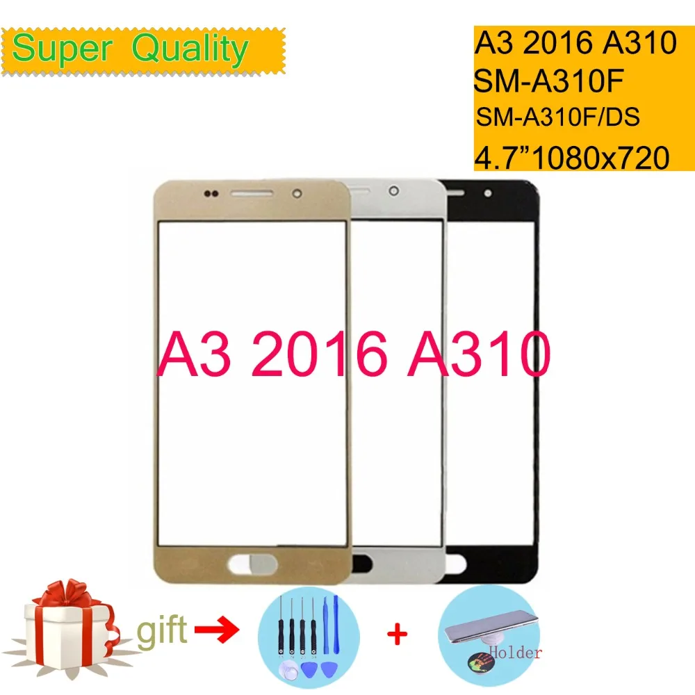 Для Samsung Galaxy A3 2016 A310 сенсорный экран для A310F передняя стеклянная панель внешнее