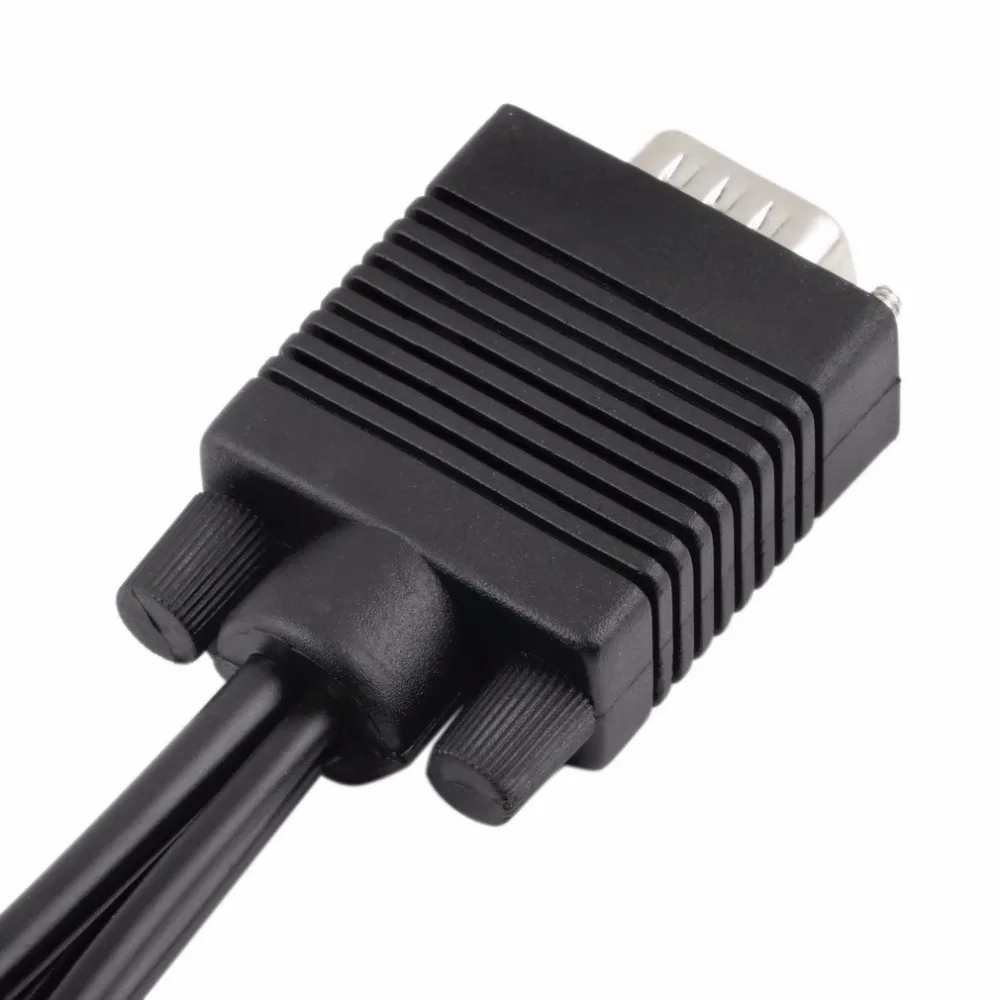 Композитный s видео адаптер VGA SVGA в 3 RCA Кабель для телевизора ЖК ноутбука ПК|vga