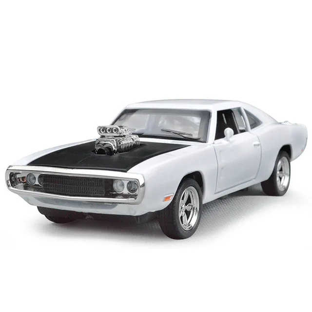 1:32 The Fast Furious 7 Simulation car of Model Alloy Diecasting Inertial Return  car Dodge Charger muscle vehicle children Toys 5