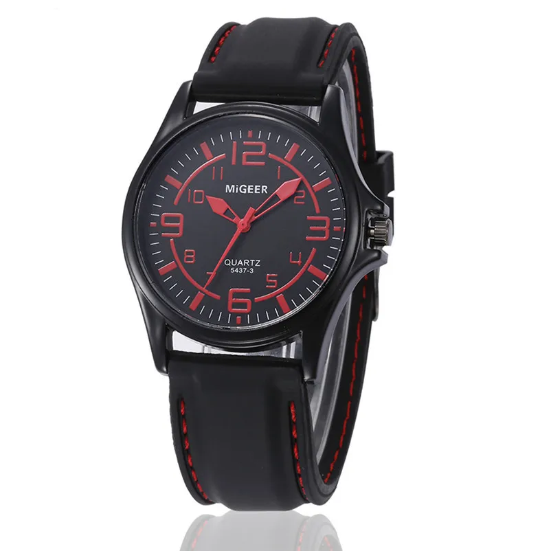 2018 Luxury Brand Men Fashion Silicone strap Sport Cool Quartz Analog Hour Wrist Watch Relogio masculino relojes hombre 3M24#N (1)