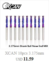 XCAN 10 шт./компл. 1,2 мм до 0,3 мм PCB мини сверло Вольфрамовая сталь карбид для печати печатная плата ЧПУ сверла машина
