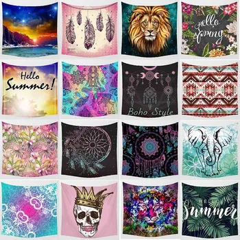 

Hot sale mandala flowers animal large tapestry high-definition printing wall hanging tapestry home decoration wall tapestry