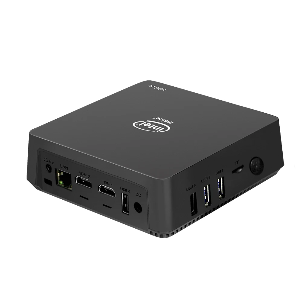 AK5 Apollo Lake Celeron J3455 windows10 Мини ПК 4G 64G HD Graphics500 двухдиапазонный wifi двойной выход