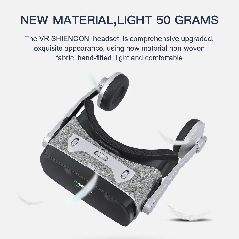Chaud! 2019 Shinecon Casque 9.0 VR lunettes de réalité virtuelle lunettes 3D Google carton VR Casque boîte pour 4.0-6.3 pouces Smartphone