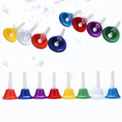 Ударный инструмент 8 тон красочный колокольчик музыкальная игрушка Дети шт./компл
