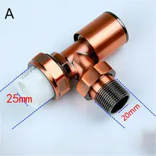1 шт. красная бронза тонкая латунь PPR угловой Электрический нагревательный термостатический клапан радиатора