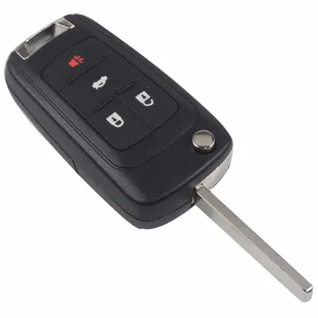 Keyforkess 20 pz/lotto 2/3/4/5 pulsanti Flip pieghevole chiave dell'automobile Shell per Chevrolet Cruze caso chiave a distanza Keyless Fob Uncut HU100 lama - Jingyuqin 20 pz lotto 2 3 4 5 pulsanti Flip pieghevole chiave dell automobile Shell