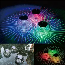 Luz LED flotante de discoteca para piscina, lámpara de deriva de agua, multicolor, resistente al agua, energía Solar, envío directo