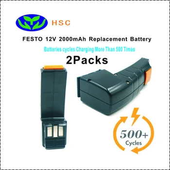 

2PCS 2.0Ah Rechargeable battery FET12A NiMh Battery 12V Replacement Festool BP12C BPH12C FS1224 BPS12S BPS12C Battery Pack 12V