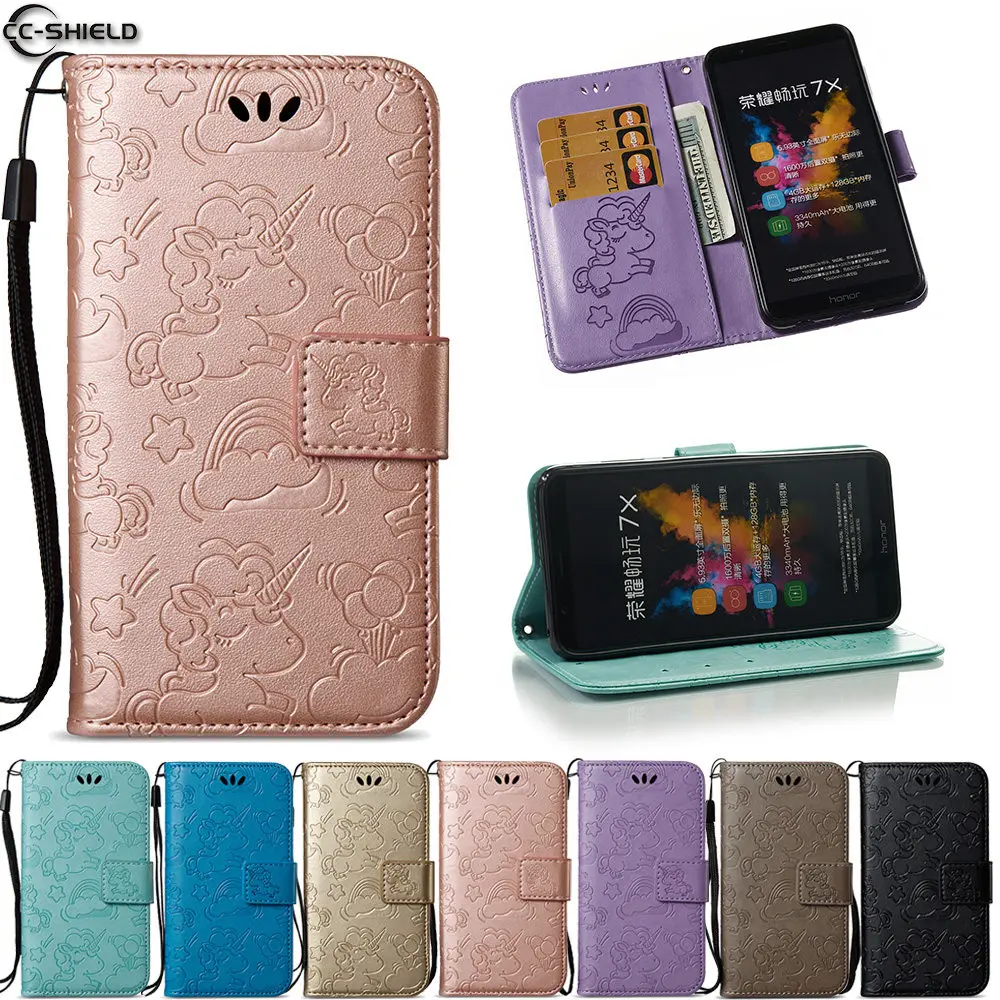 

Case for Huawei Honor 7X BND-L21 BND-AL10 BND-TL10 Flip PU Leather Wallet Cover Case for Huawei Honor7X BND L21 AL10 Cases Bag