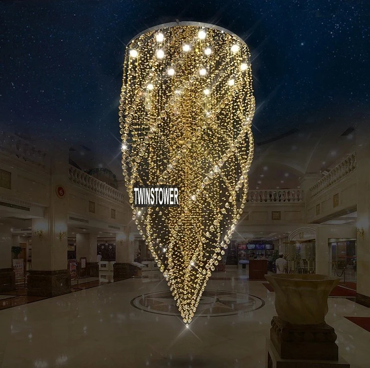 Free Modern Large Luxury K9 Amber Crystal Chandelier Free Modern Large Luxury K9 Amber Crystal Chandelier Lighting For Hotel Lobby And Home Decoration In Chandeliers From Lights On