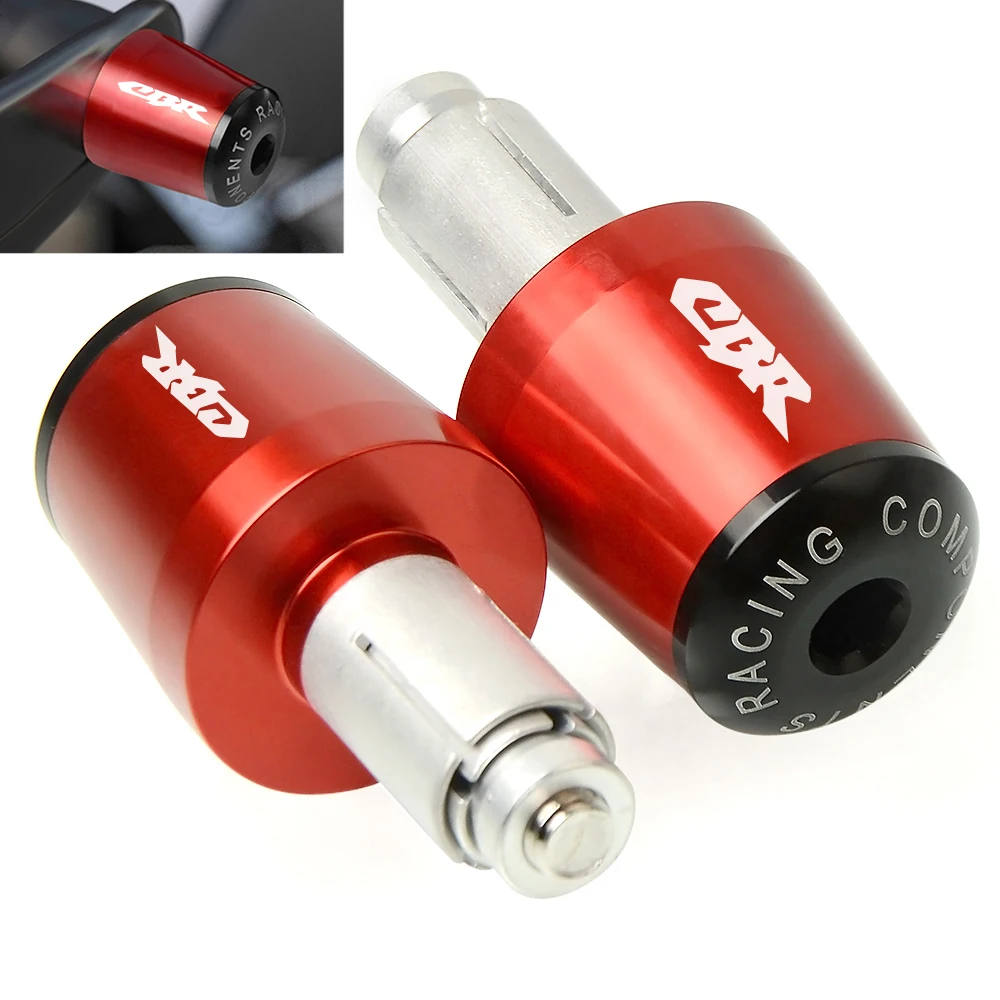 

7/8" 22MM Handlebar Hand Grips Handle Bar End Cap for honda CBR1000RR CBR600RR CBR250R CBR600F4i CBR 125 150 250L Hornet 600