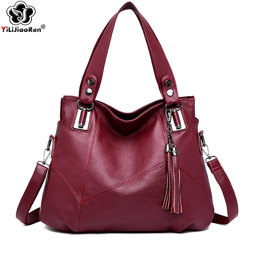 

Luxury Tassel Women Handbags Designer Shoulder Bag Large Capacity Tote Bag Brand Leather Crossbody Bags for Women Bolsa Feminina