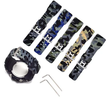 

Adjustable 8 plus 13cm Silicone Watchband Pin Buckled Multi-Color Men Waterproof Resin Bracelet Strap Outdoor Tool For Casio