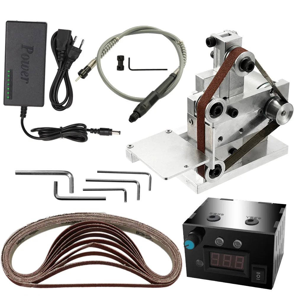 110-240 В многофункциональный электрический шлифовальный мини электрический ленточный шлифовальный станок DIY шлифовальная полировальная машинка резец кромки точилка
