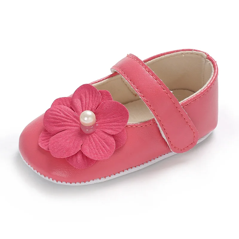 Весенне-осенняя Нескользящая детская обувь для принцесс из искусственной кожи для девочек 0-1 лет