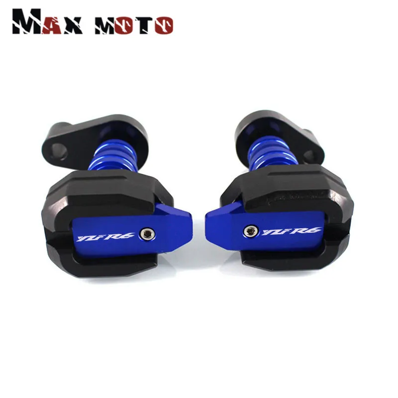 Для YAMAHA YZF-R6 YZFR6 YZF R6 2003 2004 2005 Мотоцикл CNC защита от падения Рамка слайдер Накладка для защиты от падения для обтекателя протектор - Цвет: Blue