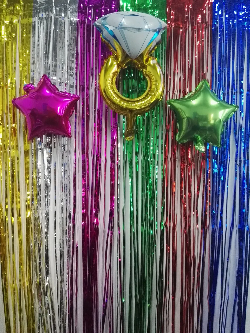 foil fringe curtain115