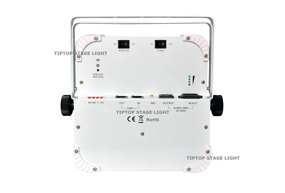 4xlot RGBWA УФ 12x18 Вт светодиодный беспроводной DMX Smart Par свет 24500mha Батарея работает освещение для сцены вечерние события DJ освещение