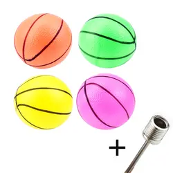 2 шт./компл. 10 см Пластик многоцветный детский надувной мини-баскетбол игрушка маленький шарик игрушки для спорта