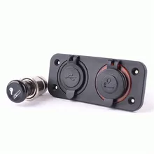 Автомобильный прикуриватель розетка сплиттер двойной USB зарядное устройство адаптер питания автомобильный прикуриватель интегрированное зарядное устройство