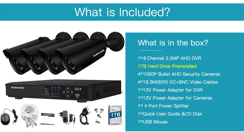 8CH 4CAM HDD