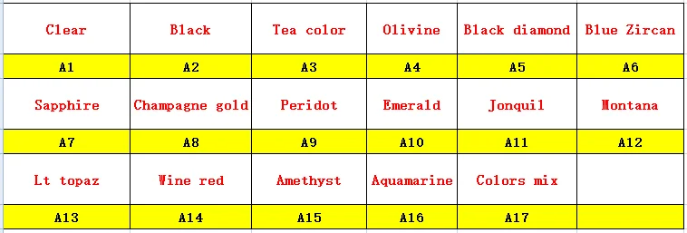 Square silver claw A1-A17