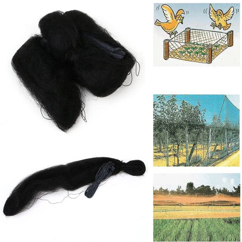 

New 1PCS Black Bird-Preventing Anti Bird Netting Net Mesh For Fruit Crop Plant Tree 0.8" Square Mesh Size F